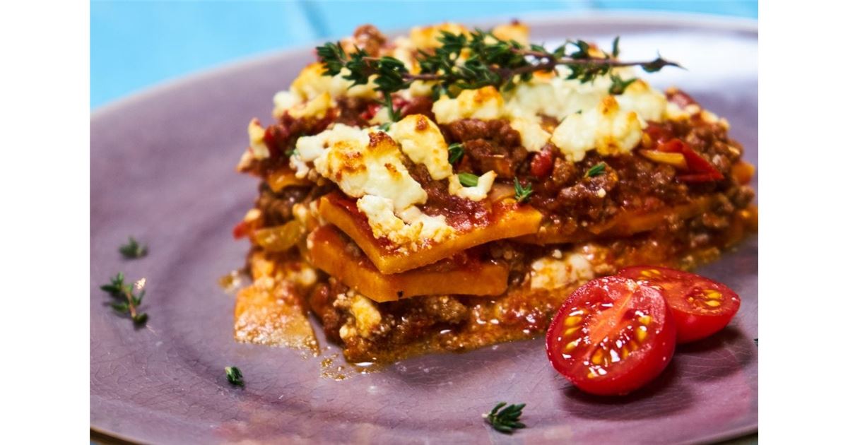 Rezept für Süsskartoffel-Lasagne